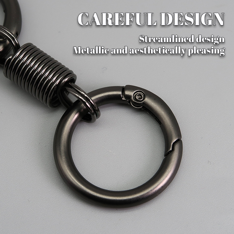 (🔥2025 Last Day Promotion - 49% off)Nordic Retro Spring Double Ring Keychain