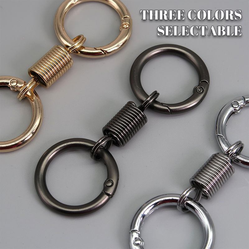 (🔥2025 Last Day Promotion - 49% off)Nordic Retro Spring Double Ring Keychain