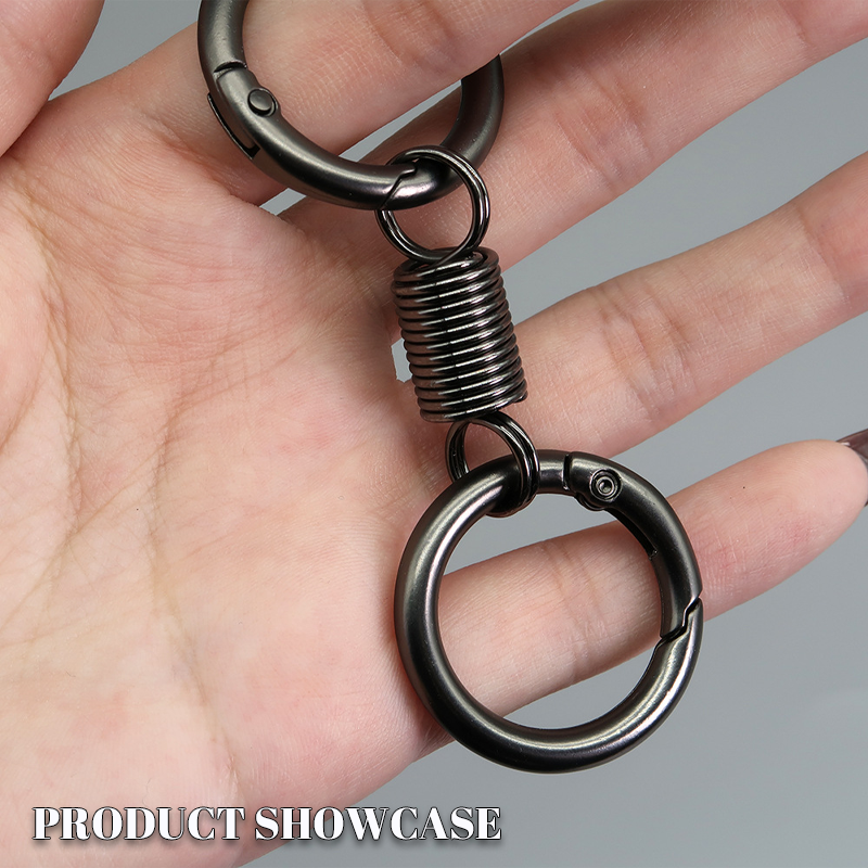 (🔥2025 Last Day Promotion - 49% off)Nordic Retro Spring Double Ring Keychain