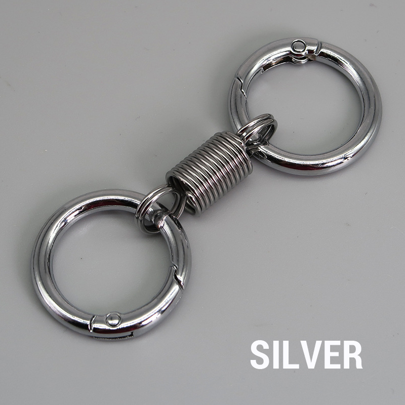 (🔥2025 Last Day Promotion - 49% off)Nordic Retro Spring Double Ring Keychain