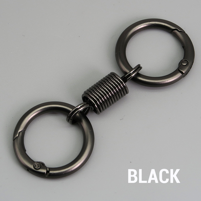 (🔥2025 Last Day Promotion  - 49% off)Nordic Retro Spring Double Ring Keychain