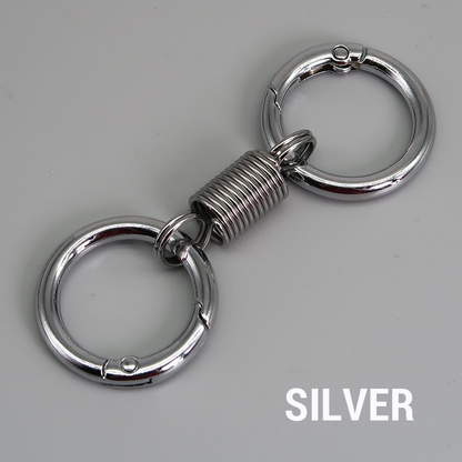 (🔥2025 Last Day Promotion  - 49% off)Nordic Retro Spring Double Ring Keychain